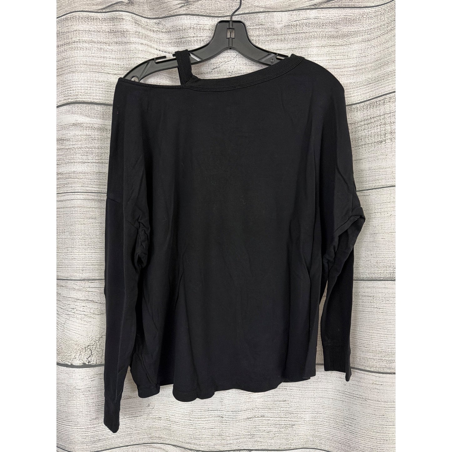 Express One Eleven Black Off-Shoulder Long Sleeve Top Size S