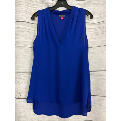 Vince Camuto Sleeveless V-Neck Chiffon Blouse M