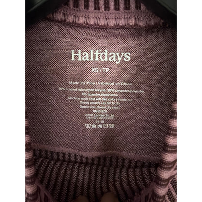 NWT Halfdays Anemone Ribbed Long-Sleeve Top Size XS