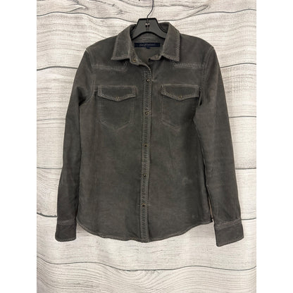 Driftwood Gray Snap Front Western Shirt Size M