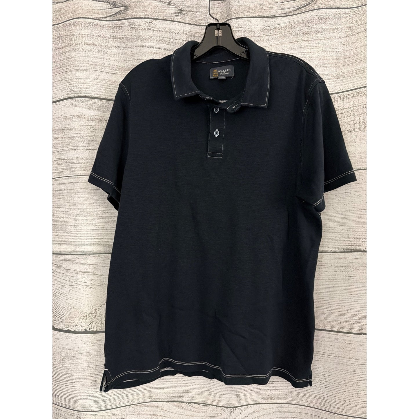 Mens Wallin & Bros. Black Polo Shirt Size XL