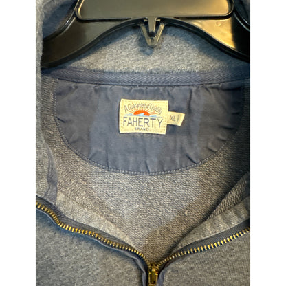 Mens Faherty Half-Zip Pullover Sweatshirt Size XL
