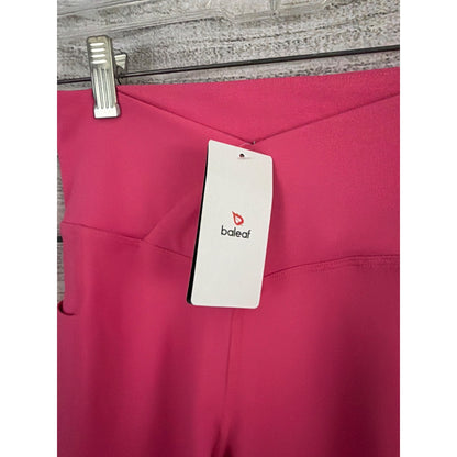 NWT Kids Baleaf Pink High-Waist Bootcut Yoga Pants Size M