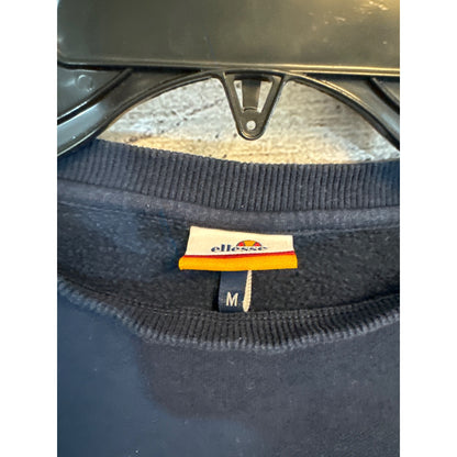 Ellesse Mens Navy Blue Textured Crewneck Sweatshirt M