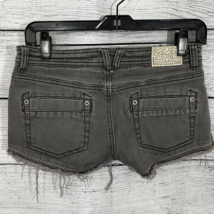 Oneil Gray Distressed Denim Shorts, Size 1