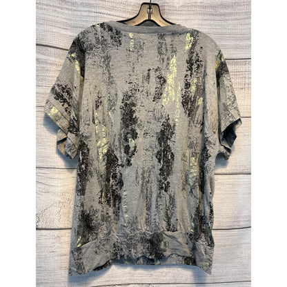 Essentials by ABS Flowy Gold and Silver Shirt