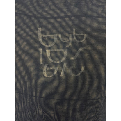 Byblos Blu Sheer Mesh Short Sleeve Top Navy Blue Size 44/10