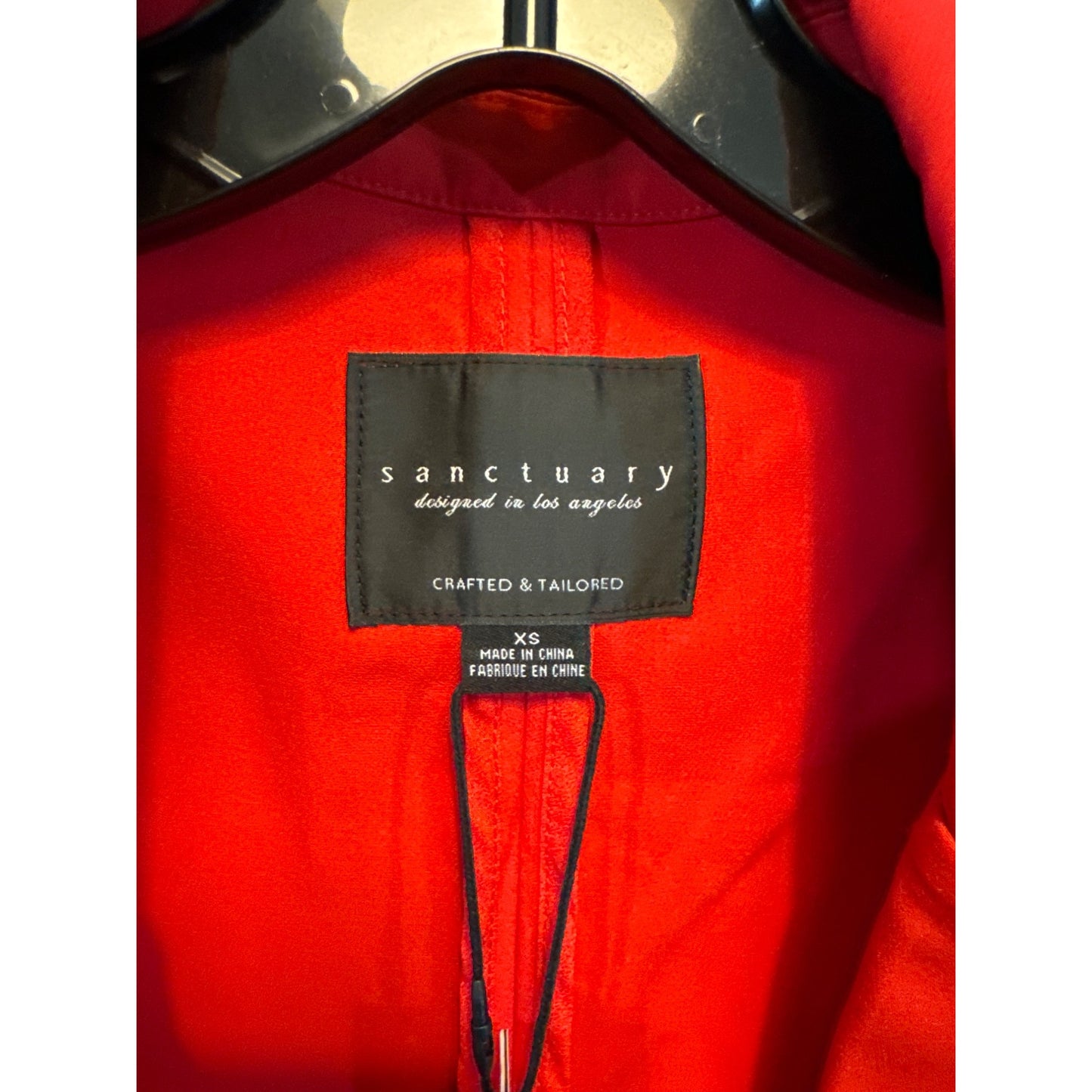 NWT Sanctuary Bright Red Bryce Woven Blazer & Noho Trouser Pant XS/27