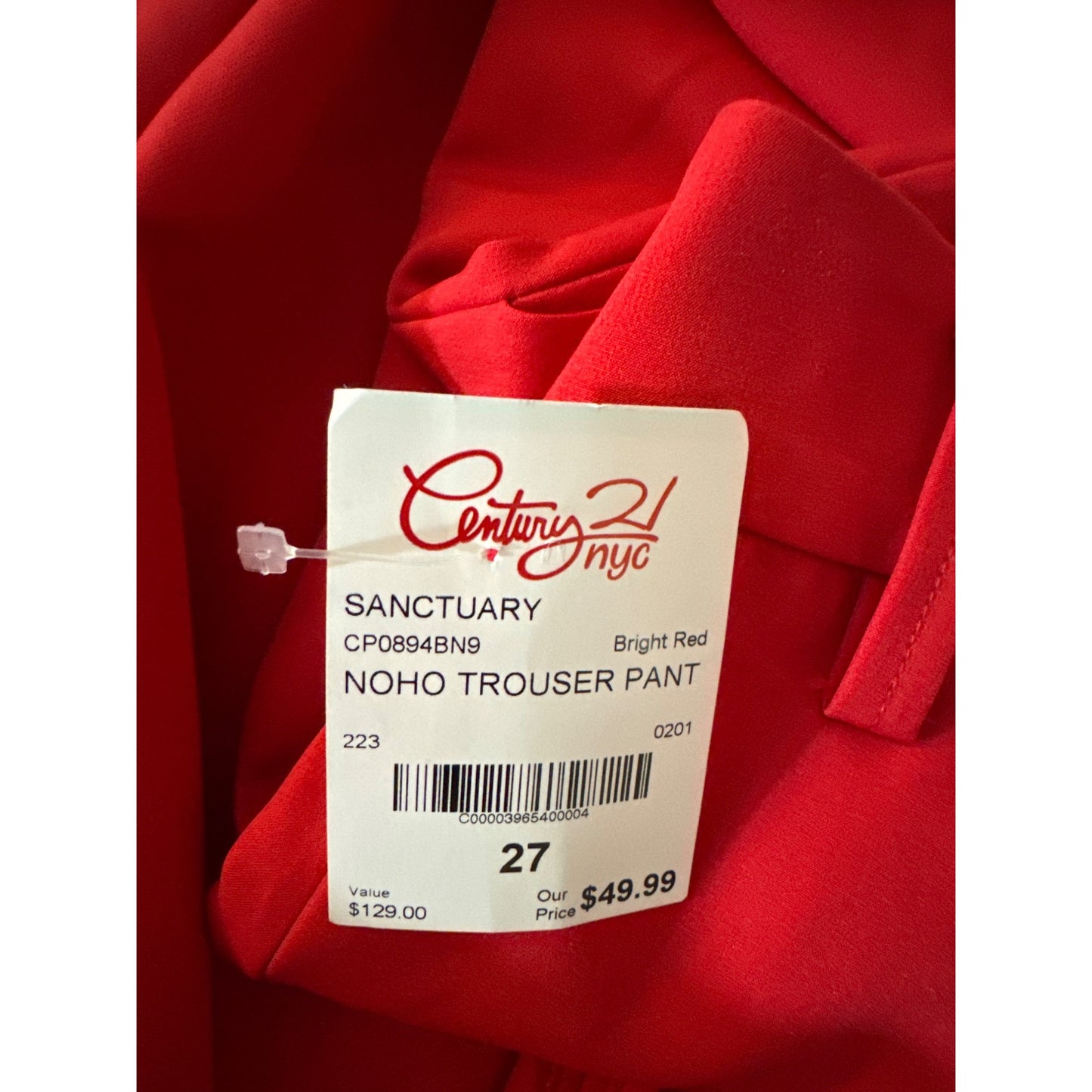 NWT Sanctuary Bright Red Bryce Woven Blazer & Noho Trouser Pant XS/27
