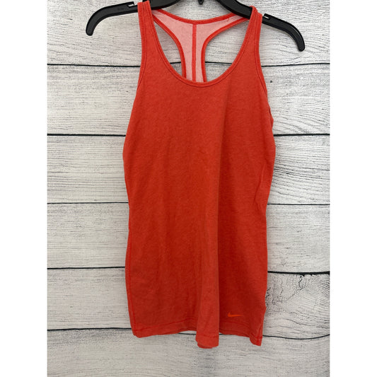 Nike Dri Fit Slim Fit Orange Tank Size M