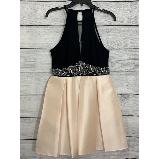 Nights By Teeze Me Embellished Halter Dress Size 13/14