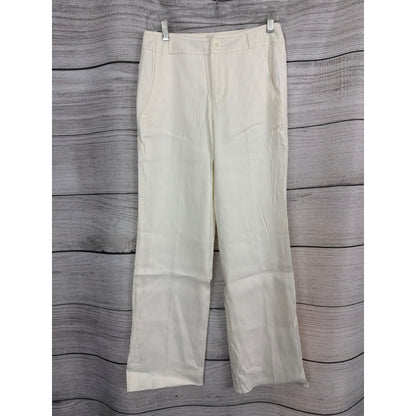 Cabi White Wide-Leg Trousers Size 2