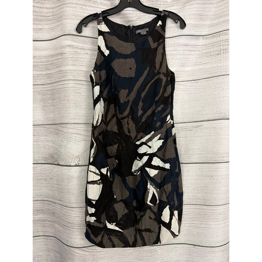 Vince Abstract Print Sleeveless Sheath Dress Size 8