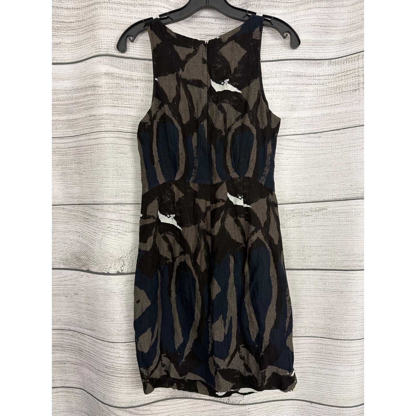 Vince Abstract Print Sleeveless Sheath Dress Size 8