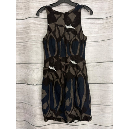 Vince Abstract Print Sleeveless Sheath Dress Size 8