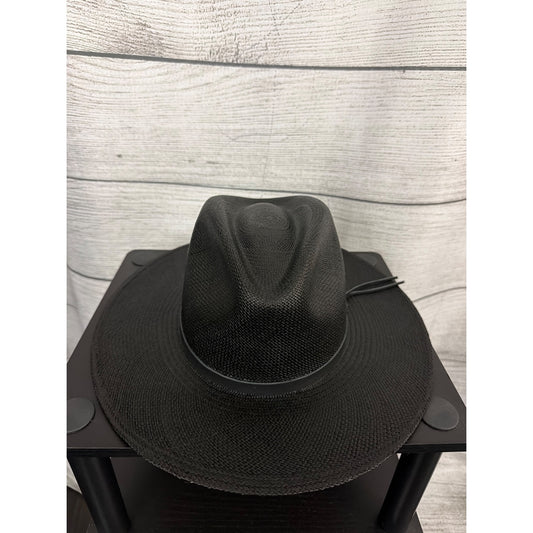 NWT Goorin Bros. Welfleet Black Panama Hat Size Medium 57CM