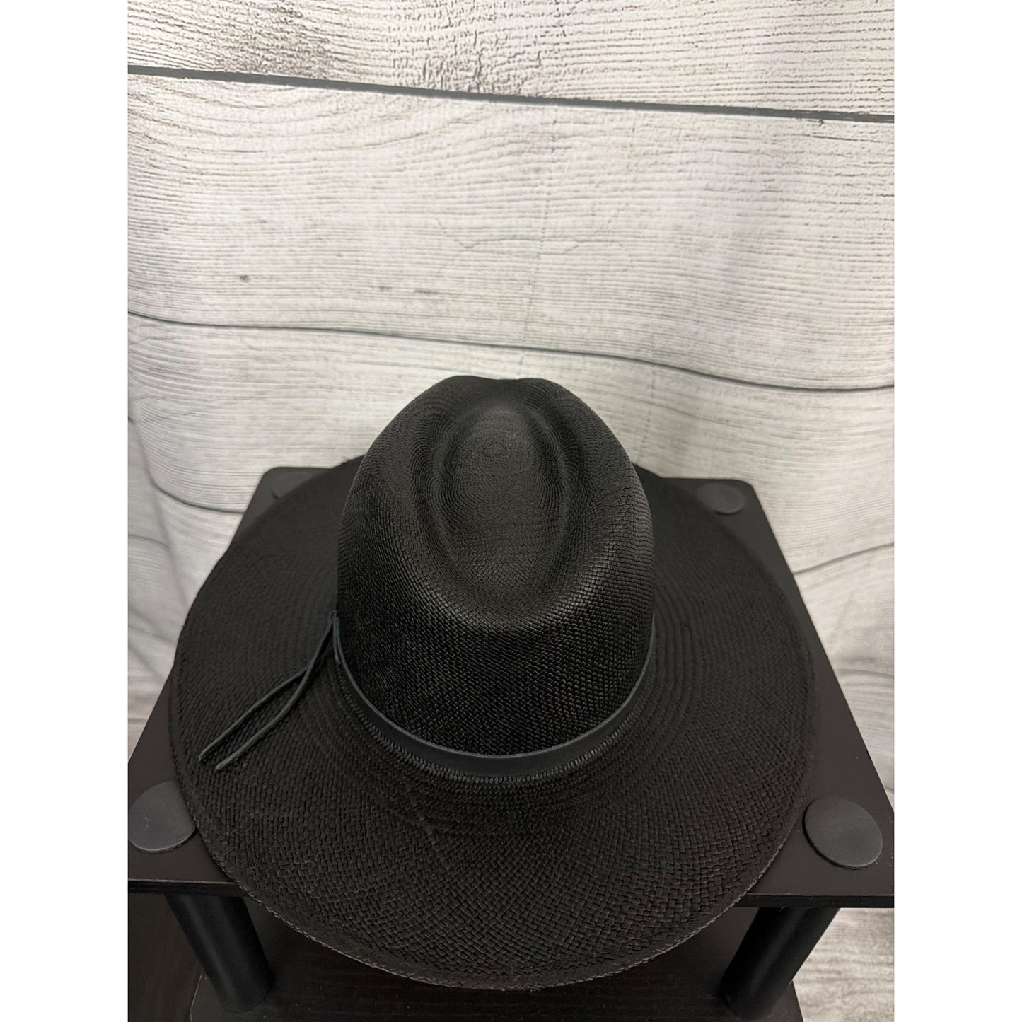 NWT Goorin Bros. Welfleet Black Panama Hat Size Medium 57CM
