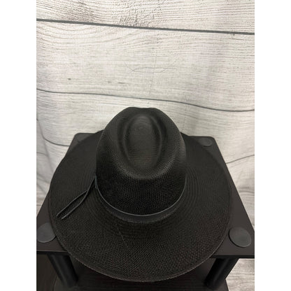 NWT Goorin Bros. Welfleet Black Panama Hat Size Medium 57CM