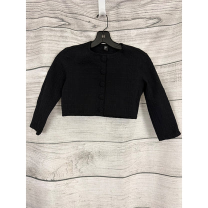 Lisa Marie Fernandez Seersucker Cropped Cardigan Size 1/XS