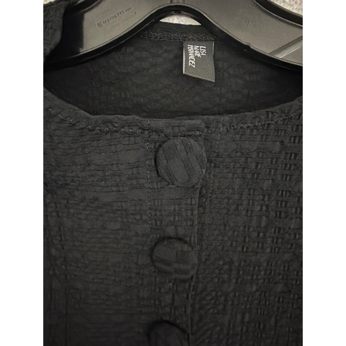 Lisa Marie Fernandez Seersucker Cropped Cardigan Size 1/XS
