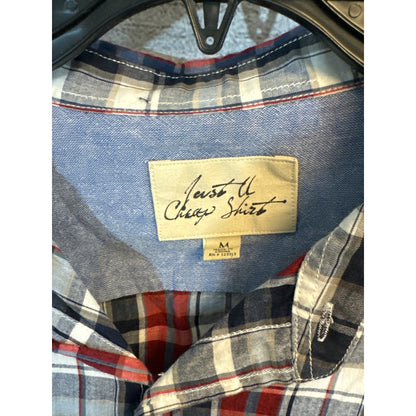 Just A Cheap Shirt Mens Plaid Long Sleeve Button-Down Size M
