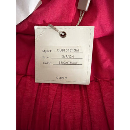 NWT Cupio Linen Brightrose Tiered Maxi Skirt Size S