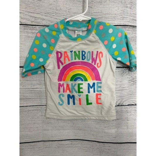 Rainbow rash guard