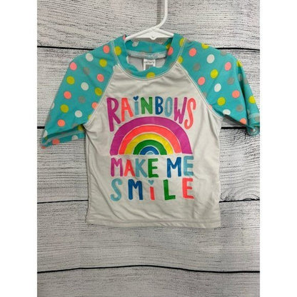 Rainbow rash guard