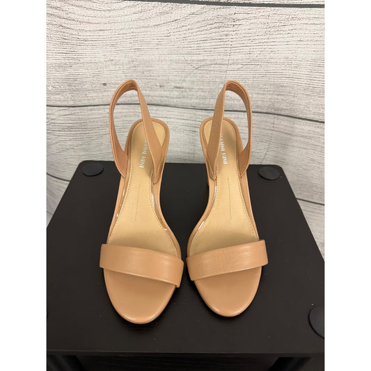 Gianni Bini Nude Tan Slingback High Heel Sandals Size 8