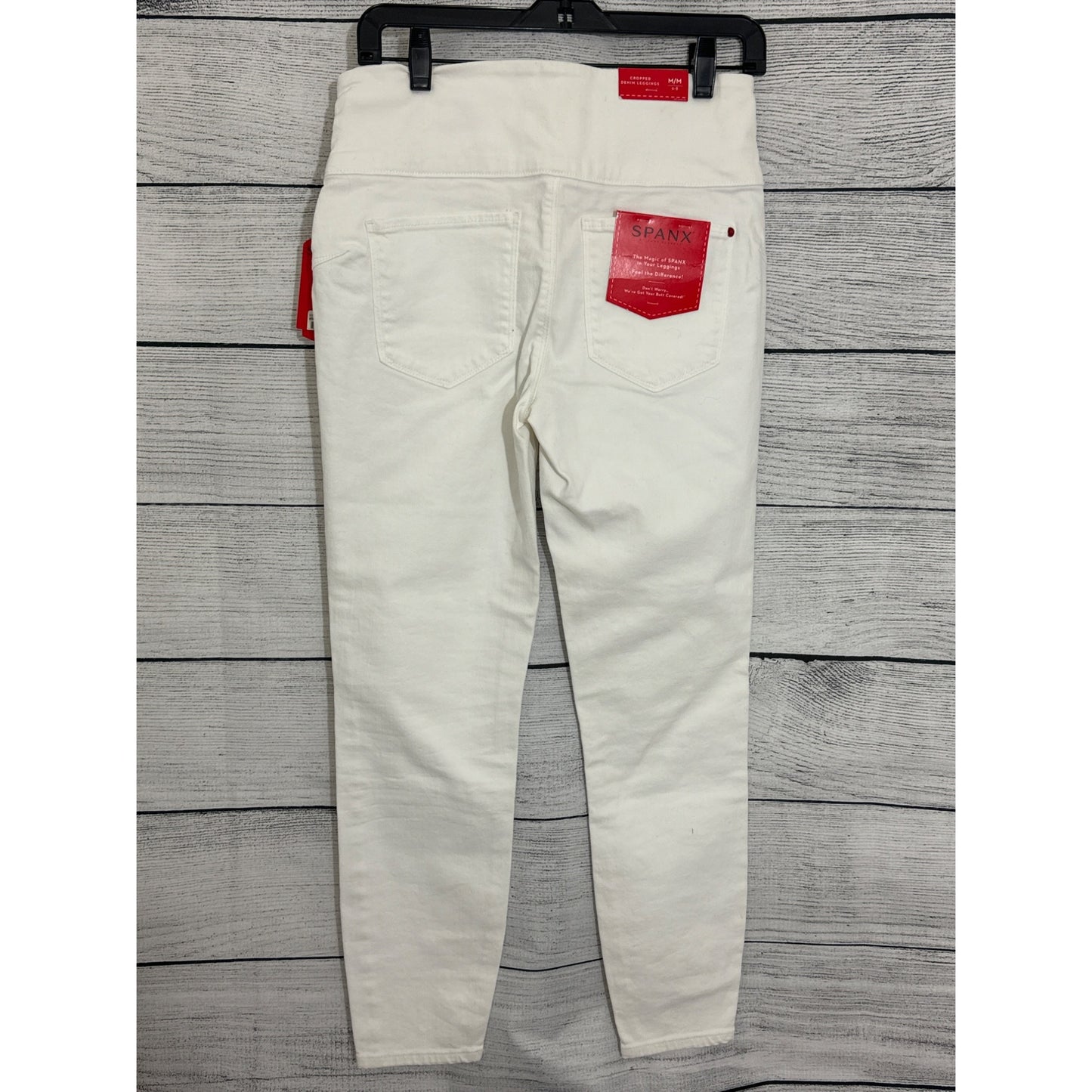 NWT Spanx White Cropped Denim Leggings Size M