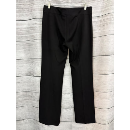 Vertigo Paris Black Wide-Leg Stretch Pants With Gold Hardware Size S