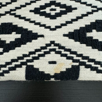 Tribal Patterned Clutch Purse With Colorful Beaded Embellishment & Gold Chain Strap