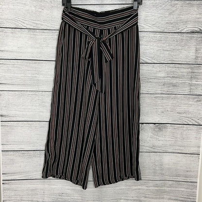NWOT black/red/white striped crops