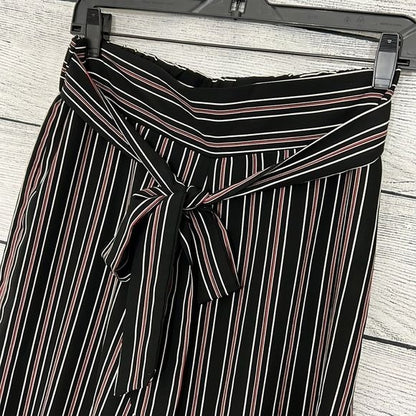 NWOT black/red/white striped crops