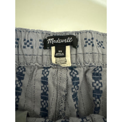 Madewell Dolphin Hem Jacquard Strip Shorts Size XS