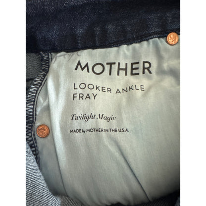 Mother Looker Ankle Fray Jeans Twilight Magic Size 24