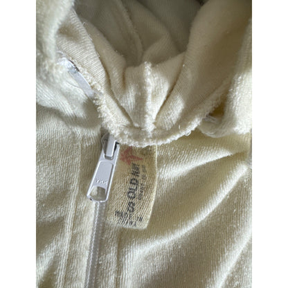 Old Navy Pale Yellow Terrycloth  Zip-Up Hoodie Size S