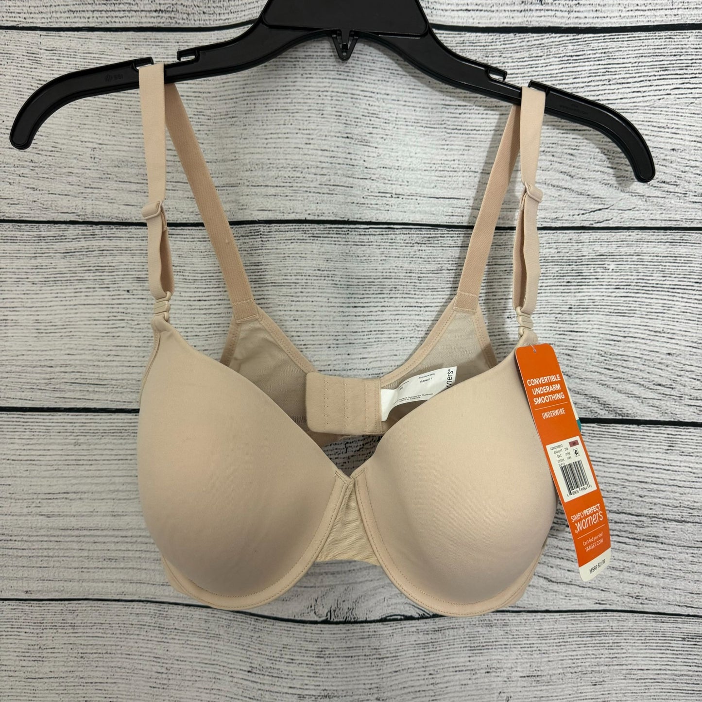 NWT Warners Convertible Underarm Smoothing Underwire Bra 36D