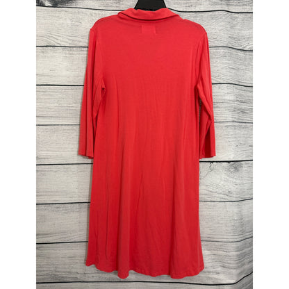 Southcott Salmon Collared Cotton Dress Size 3