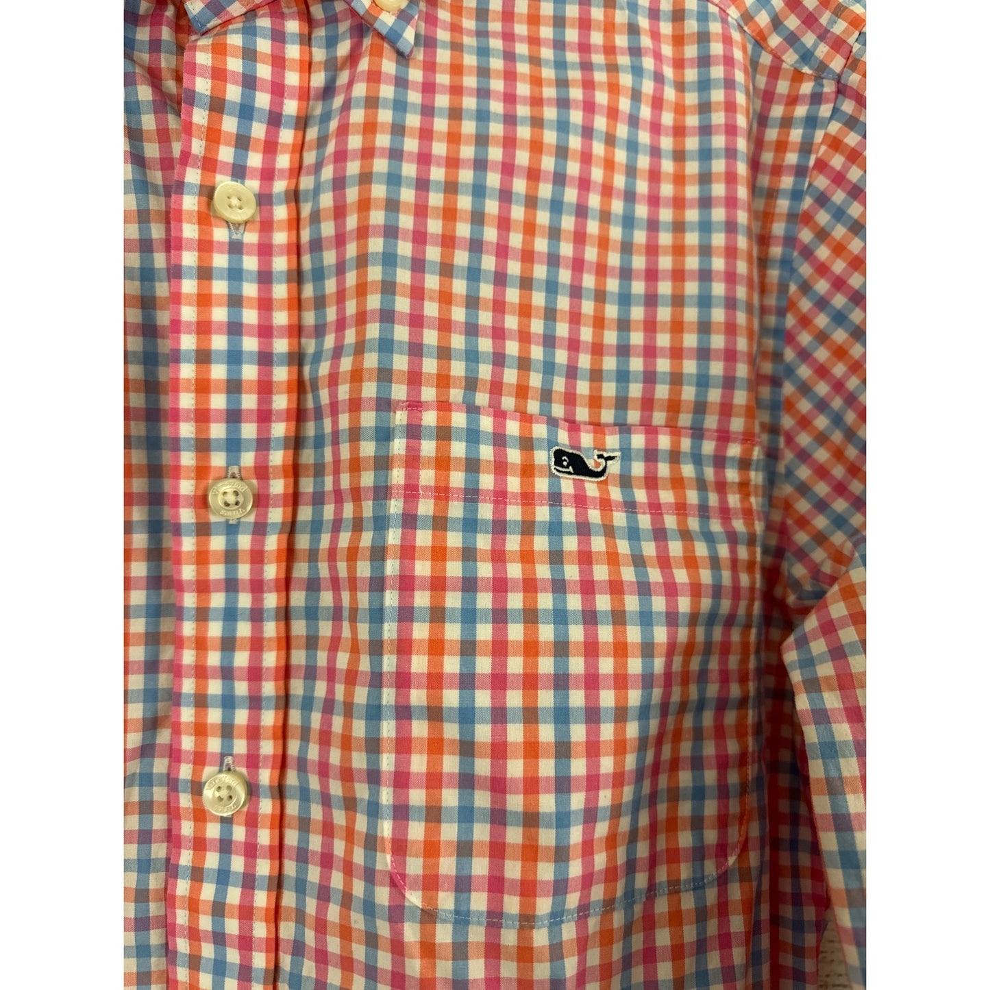 Vineyard Vines Mens Button-Down Gingham Shirt Size S