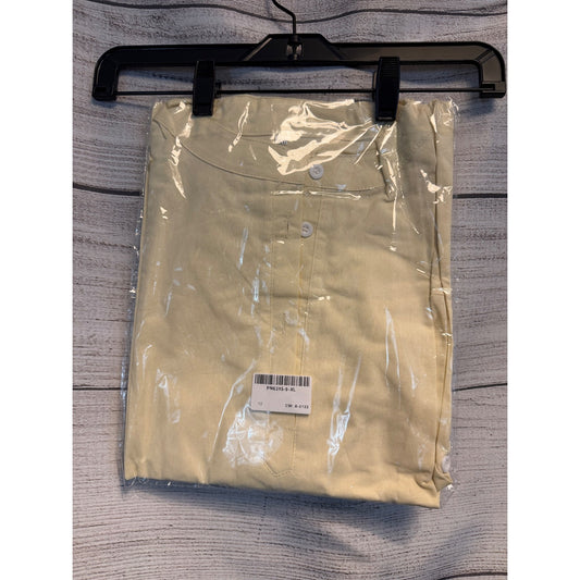 NWOT Mens 100% Cotton Cream Button Up Shirt Size XL
