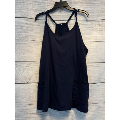 Navy Racerback Dress with Shorts Size Medium