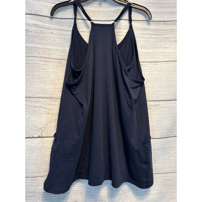 Navy Racerback Dress with Shorts Size Medium