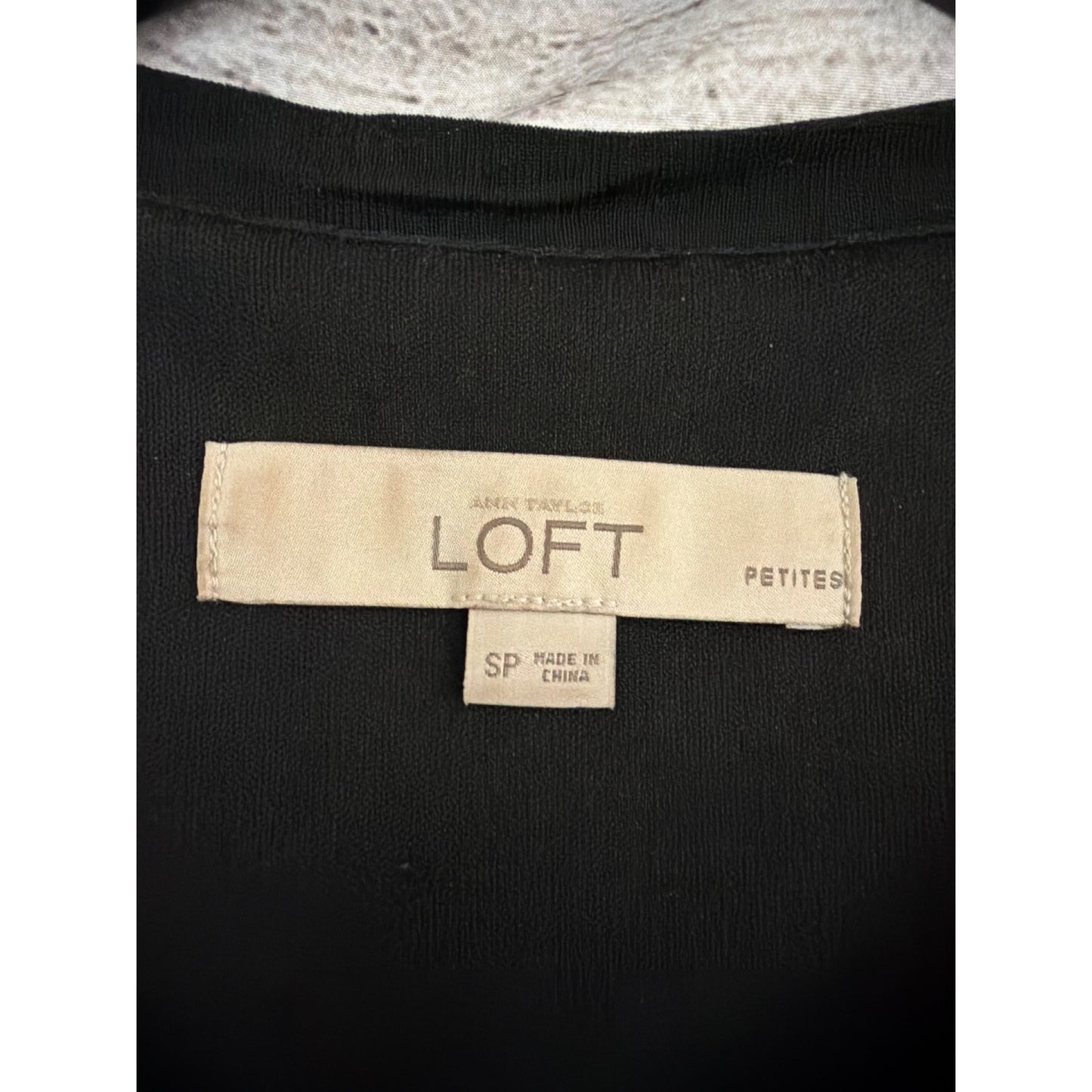 Ann Taylor Loft Black & Blue Sleeveless Midi Dress SP