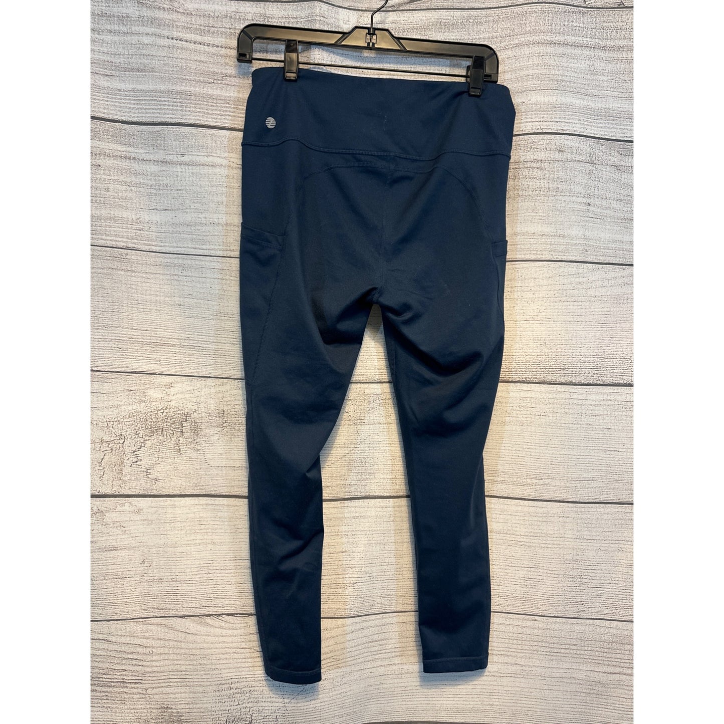 Zella Navy High-Rise Leggings With Side Pockets Size M