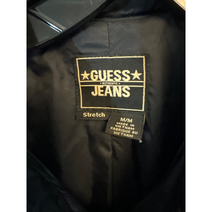 Guess Jeans Black Quilted Jacket Size M