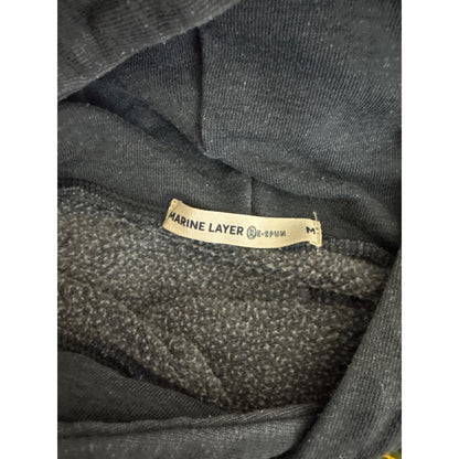 Marine Layer Margo Graphic Smiley Hoodie Size M