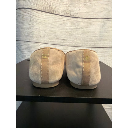 Birdies The Starling Beige Suede Flats Size 8