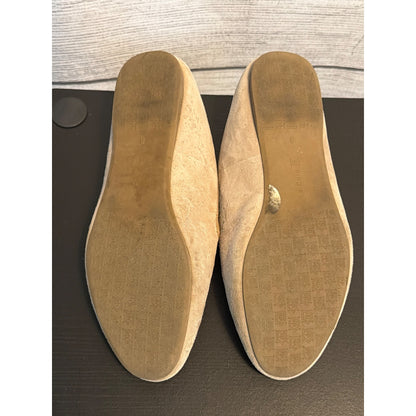 Birdies The Starling Beige Suede Flats Size 8