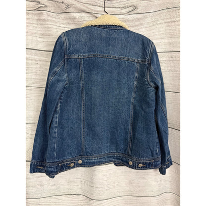 Old Navy Sherpa-Lined Denim Trucker Jacket Size M